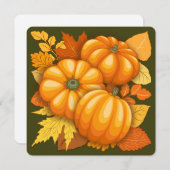 Fall Season Halloween Pumpkins Pattern (Front/Back)