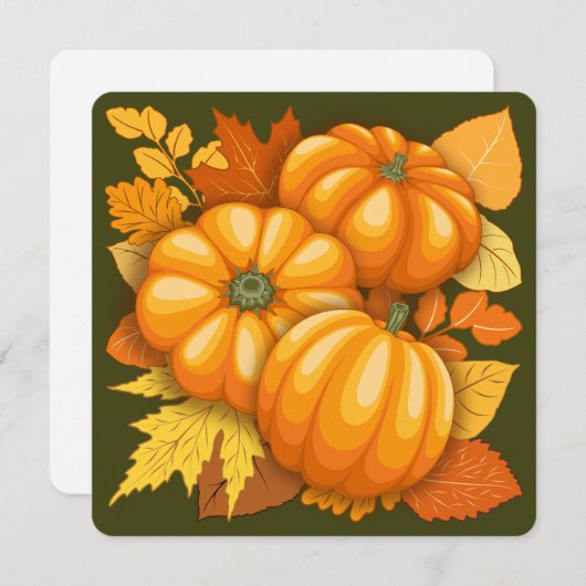 Fall Season Halloween Pumpkins Pattern (Front/Back)