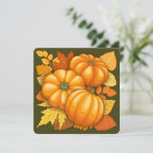 Fall Season Halloween Pumpkins Pattern (Standing Front)