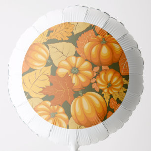 Fall Season Halloween Pumpkins Pattern Balloon