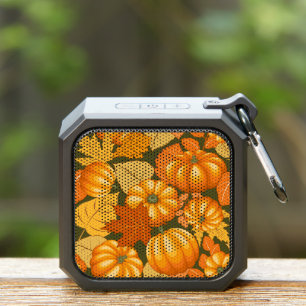 Fall Season Halloween Pumpkins Pattern Bluetooth Speaker