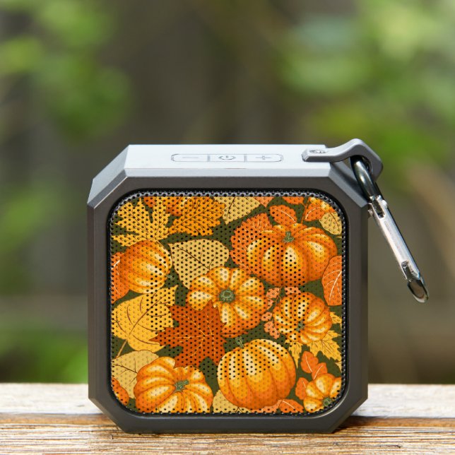 Fall Season Halloween Pumpkins Pattern Bluetooth Speaker (Insitu(Outdoor))