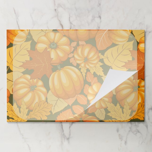 Fall Season Halloween Pumpkins Pattern Paper Pad (Folded)