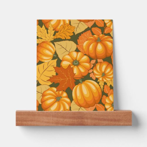 Fall Season Halloween Pumpkins Pattern Picture Ledge