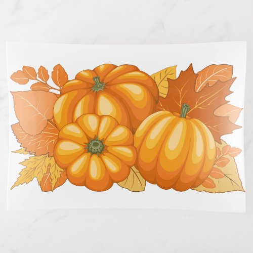 Fall Season Halloween Pumpkins Pattern Trinket Tray