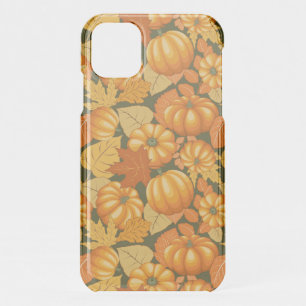 Fall Season Halloween Pumpkins Pattern iPhone 11 Case