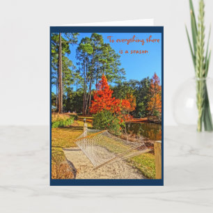Fall Season Inspirational Scripture Bible Verse Card