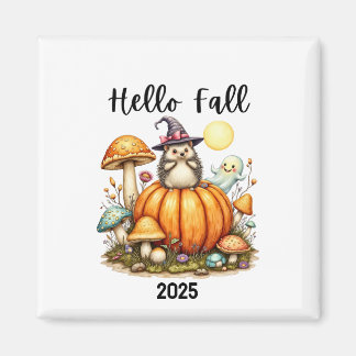 Fall Season Magnet Custom Date Halloween Magnet