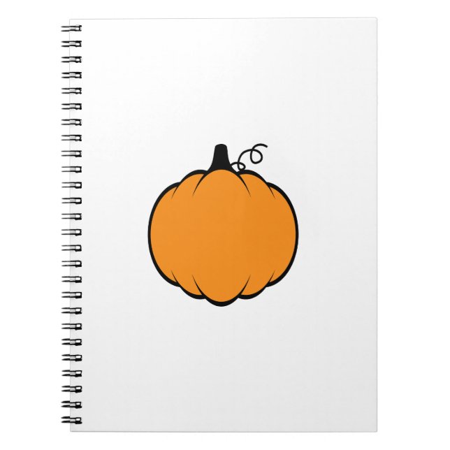 Fall Season Pumpkin Drawing Notebook (Front)
