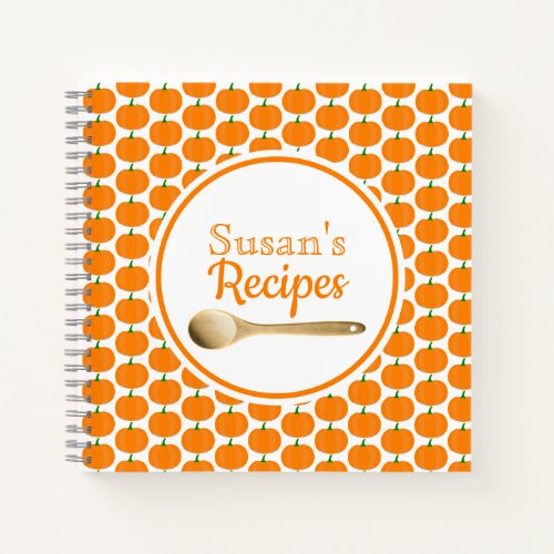 Fall Season Pumpkin Family Favorite Recipes  Notebook