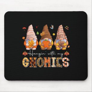 Fall Season Vibes Hanging With My Gnomies  Mouse Pad