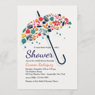 Fall Shower Umbrella Invitation