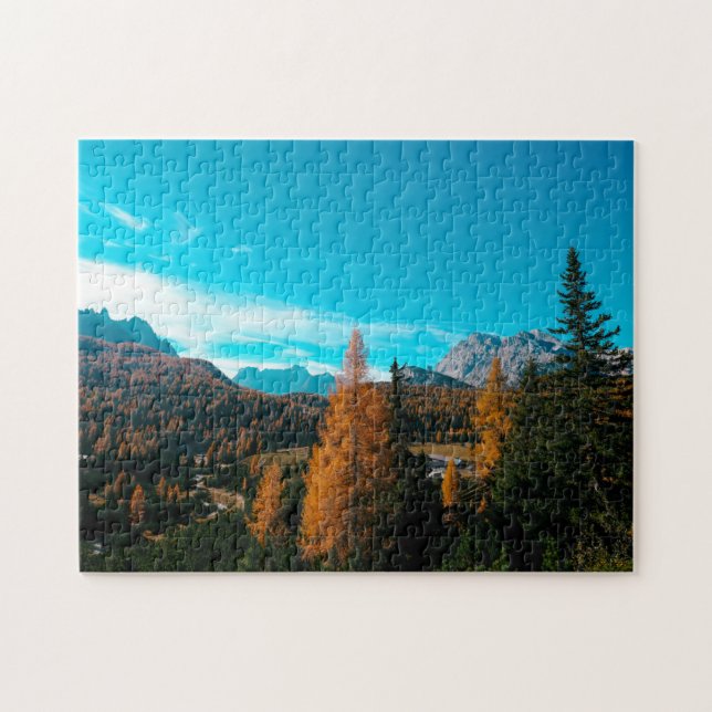 Fall Simple Landscape Photos Mountain 4k Wallpaper Jigsaw Puzzle (Horizontal)
