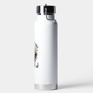Fall Skeleton Couple Vintage Engraving Autumn Shir Water Bottle