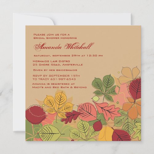 Fall Spectacle Invitation