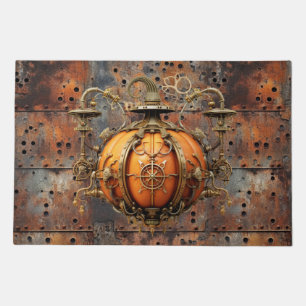 Fall Steampunk Pumpkin Doormat