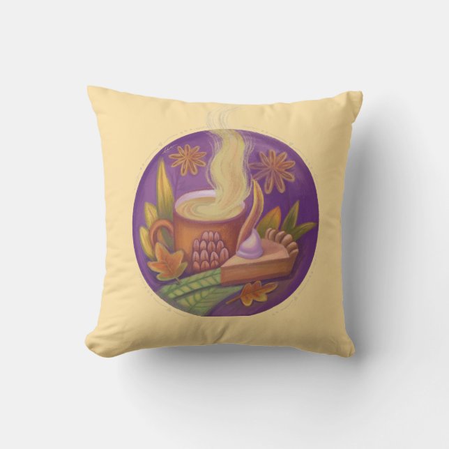 fall still life throw pillow (Front)