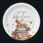 Fall Storybook New Chapter Autumn Baby Shower Paper Plates<br><div class="desc">Celebrate a new chapter with these charming Fall Storybook paper plates. Perfect for an autumn baby shower,  they feature whimsical designs and cozy fall colors,  adding a touch of magic to your event. Ideal for serving up joy and warmth on this special occasion!</div>