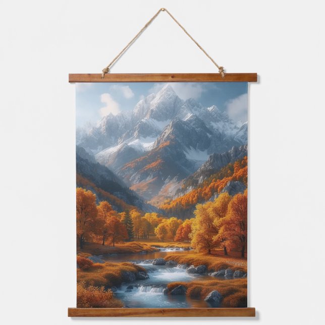 Fall Stream Hanging Tapestry (Front)