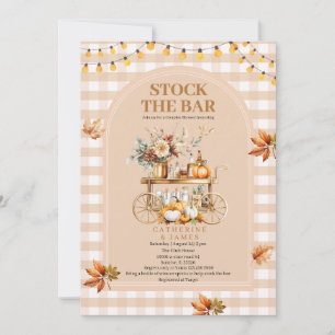 Fall String lights Stock The Bar Couple Shower Invitation