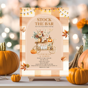 Fall String lights Stock The Bar Couple Shower Invitation