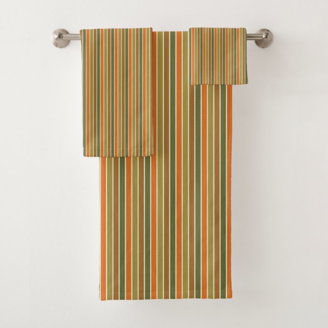 FALL STRIPES BATH TOWEL SET (Insitu)