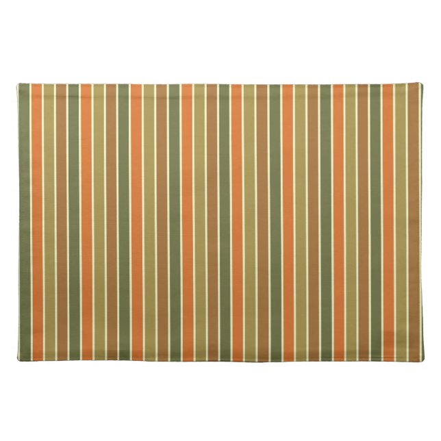 FALL STRIPES CLOTH PLACEMAT (Front)