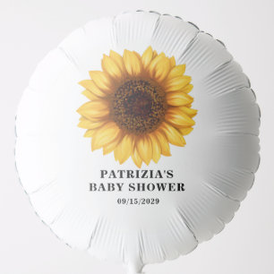 Fall Sunflower Baby Shower Balloon