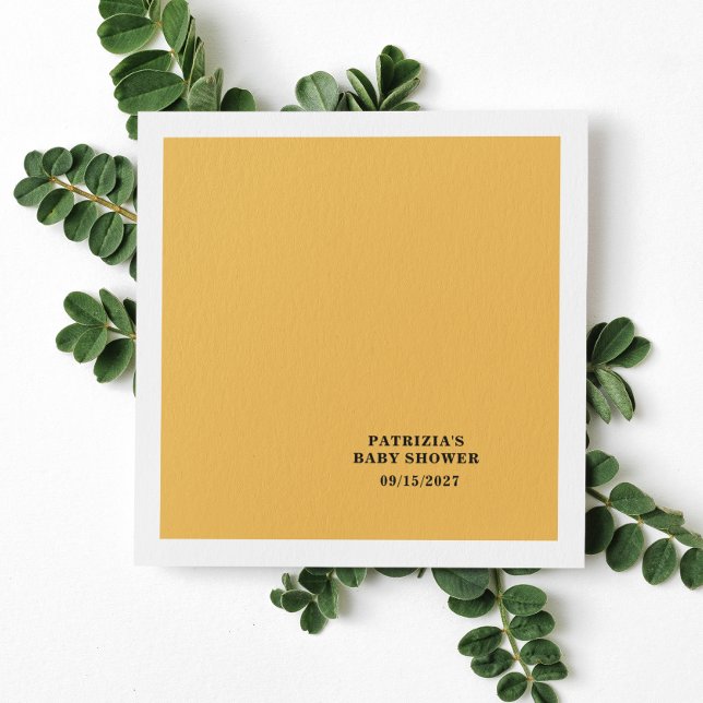 Fall Sunflower Baby Shower Napkins (Creator Uploaded)