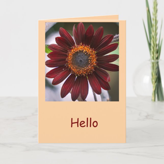 Fall Sunflowers Card (Front)