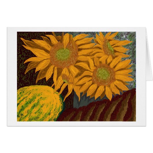 Fall Sunflowers Cards (Front Horizontal)