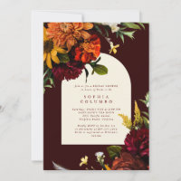 Fall Sunset Dark Moody Romantic Bridal Shower 