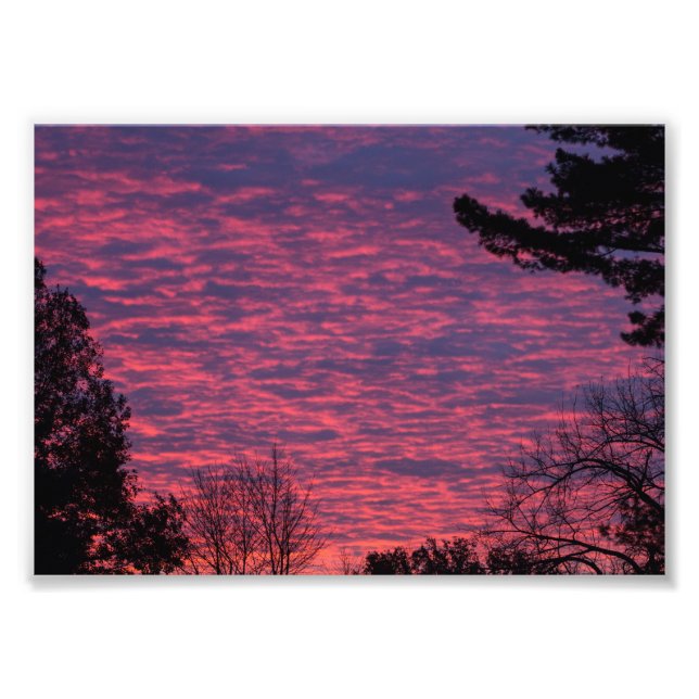 Fall Sunset, Ohio Photo Print (Front)