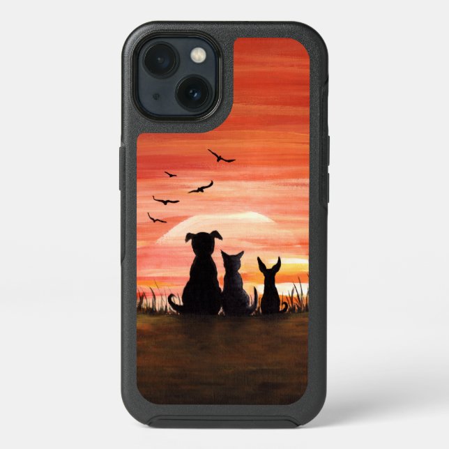 Fall Sunset Otterbox iPhone Case (Back)