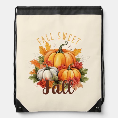 Fall Sweet Fall Drawstring Bag