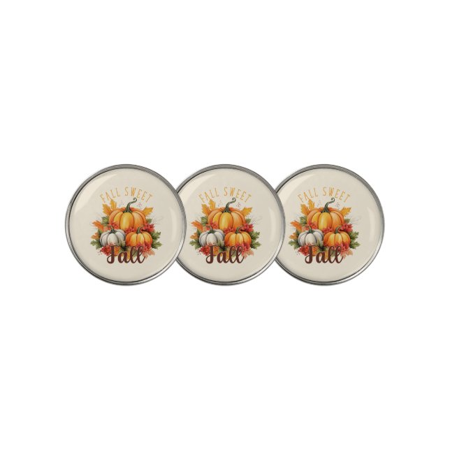 Fall Sweet Fall Golf Ball Marker (3 Up)