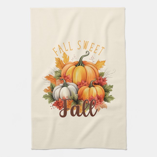 Fall Sweet Fall Kitchen Towel (Vertical)