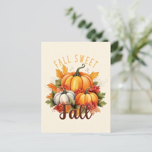 Fall Sweet Fall Postcard