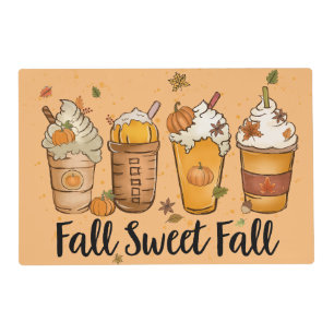 Fall Sweet Fall & "Tis Football Season Seasonal  Placemat