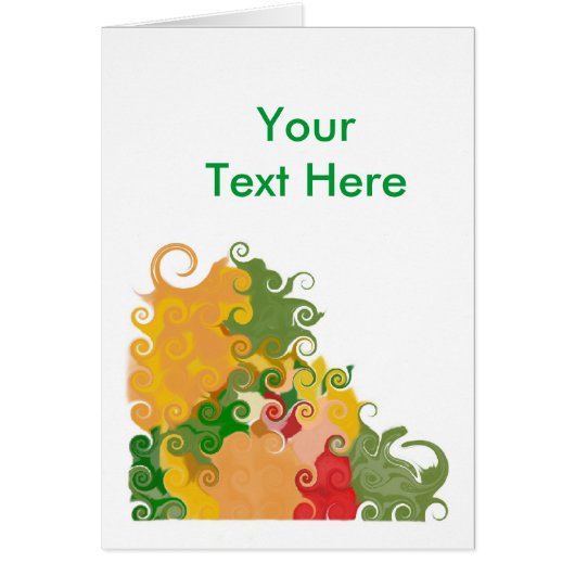 Fall Swirls In Cards (Front)