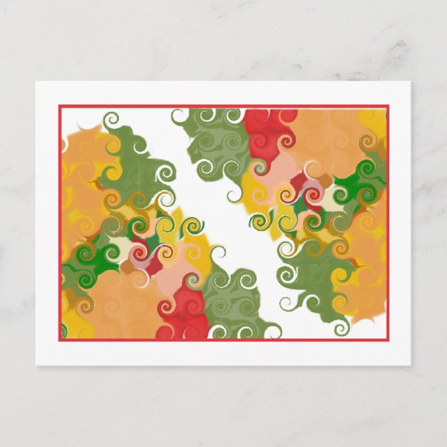 Fall Swirls In Postcard (Front)