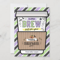 Fall Teacher Halloween Coffee Gift Card holder