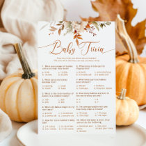 Fall terracotta baby trivia game