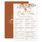 Fall terracotta baby trivia game