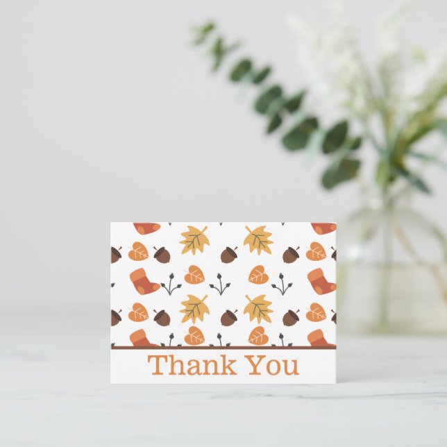 Fall Thank You Card (Standing Front)