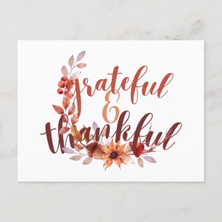 Fall Thank you Postcard