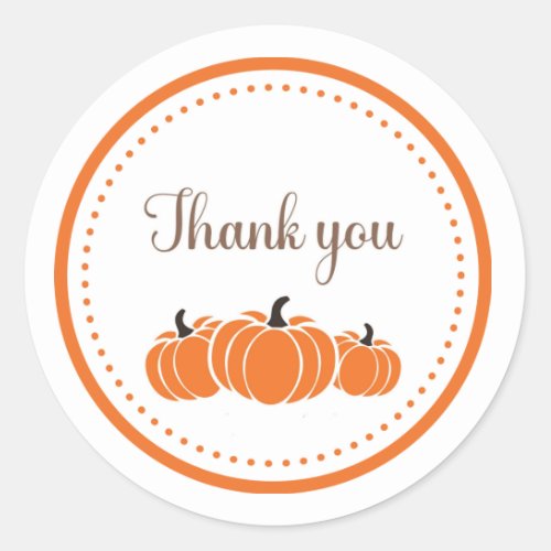 Fall Thank You Sticker