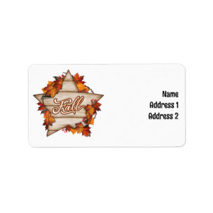 Fall Thanksgiving Autumn Harvest Pumpkin Spice Fun Label