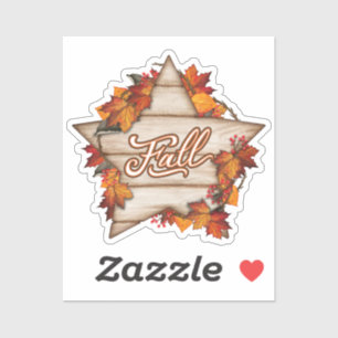 Fall Thanksgiving Autumn Harvest Pumpkin Spice Fun Sticker