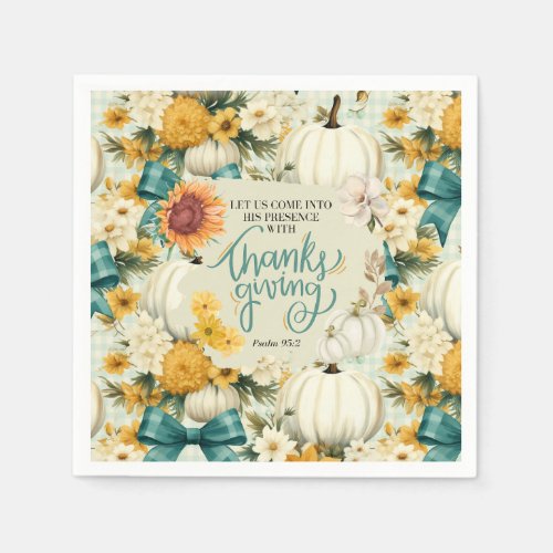 Fall Thanksgiving Christian Inspirational Napkins